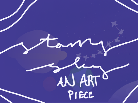 Starry sky - art piece