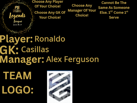 SGFC team line-up and logo for LL