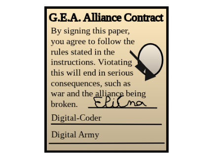 G.E.A. and Digital Army Alliance Contract 