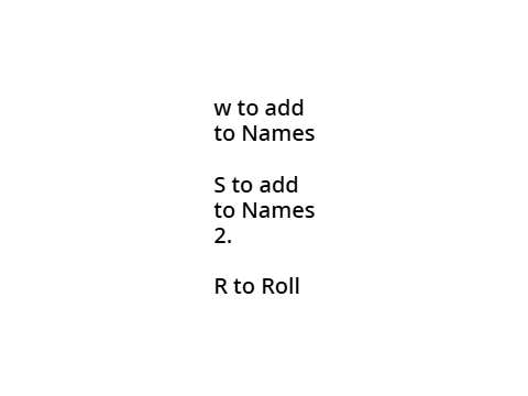 Randomizer with things in list thingy
