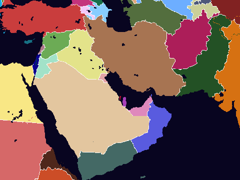Middle East Map for Mapping // Mapping