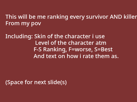 My Forsaken Ranking'z