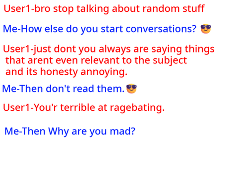 Funny argument.