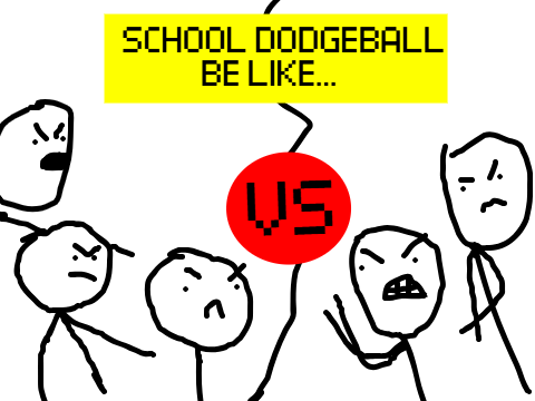 school dodgeball be like...                      #animations #all #trending