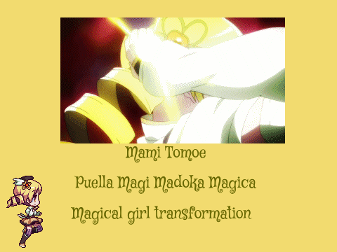 Mami Tomoe magical girl transformation