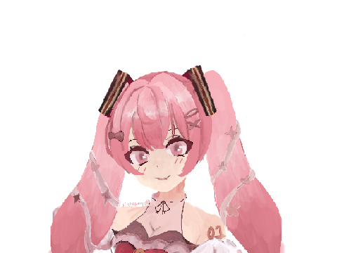 pink magical girl miku