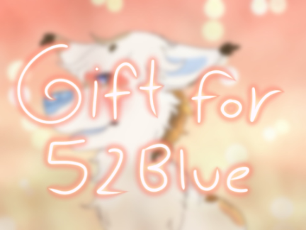 Lampy: Gift for @52Blue ! <3 - Art Process