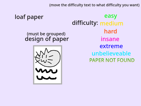 Find the papers submissions: loaf paper