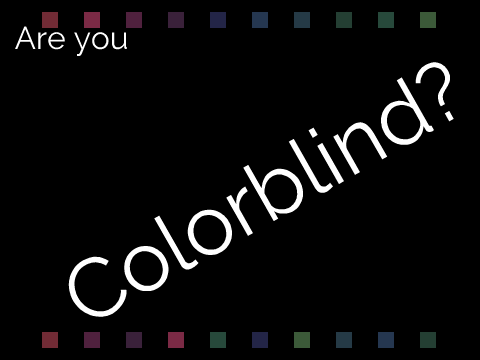 10Squares SDS: Colorblind Test