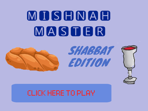 Shabbat Game: Mishnah Master