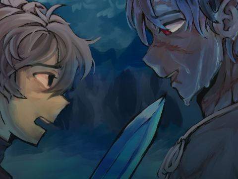 “You may slay me and take the enchanter…” - desert duo fanart