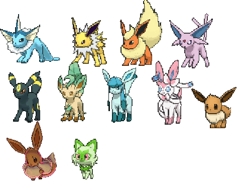 Eeveelution GIFS from PS