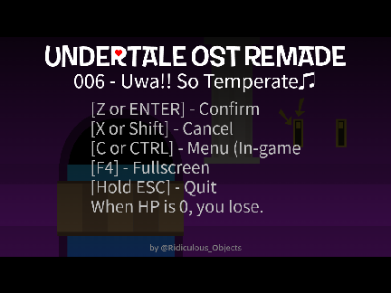 UNDERTALE OST REMADE 006 - Uwa!! So Temperate♫