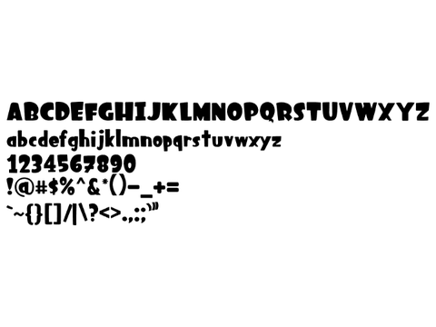 A Rounded and Cartoony Font