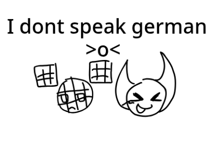 i don't speak german !! (gift)