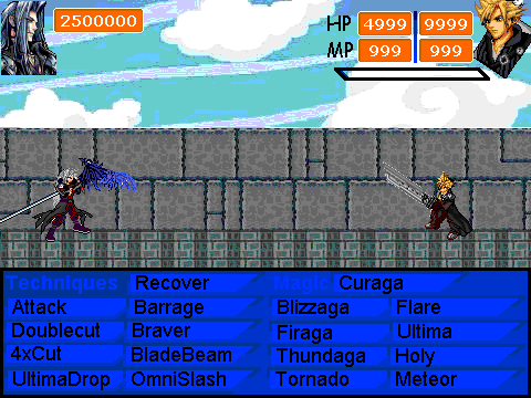 Cloud vs Sephiroth