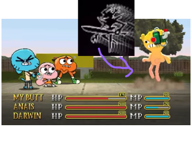 Gumball is deltarune