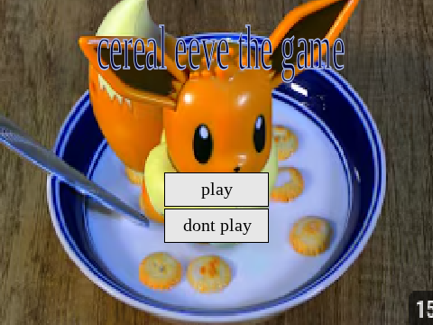 cereal eevee the game