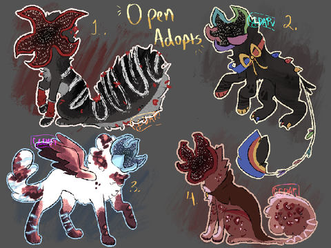 OPEN || demogorgon/cat Adopts