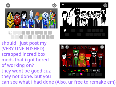 question... about unfinished stuff