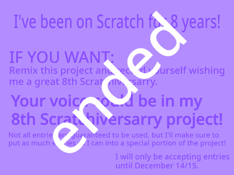 (CLOSED) Lend me your voice!