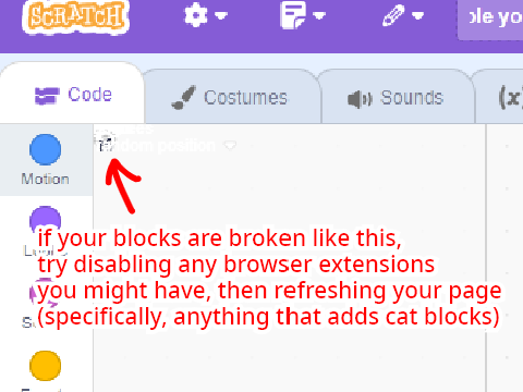 PSA: are your blocks broken? disable your browser extensions!