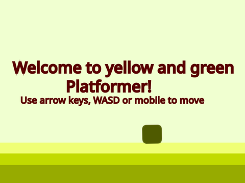Yellow and green Platformer