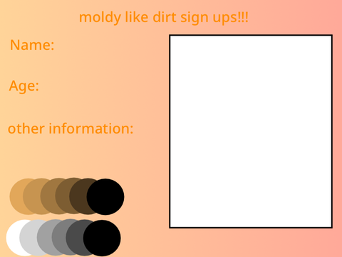 Elementibox: Moldy like Dirt sign ups!!!!!