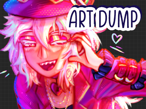 hi guys i’m alive!! not dead!! still insane over ocs!! (art dump)