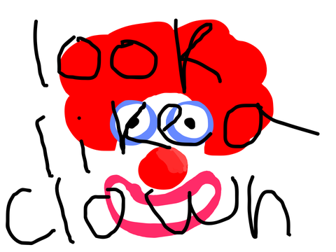 Look like a clown