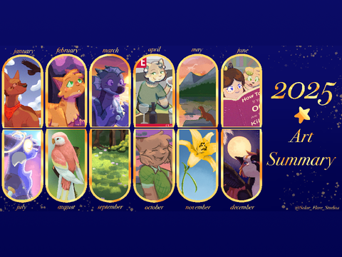 Happy New Year! • My 2025 Art Summary
