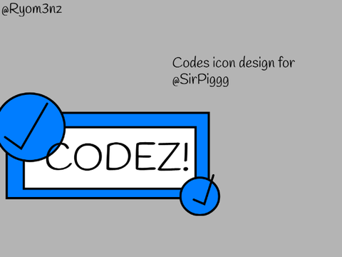 Codes button new design for @SirPiggg