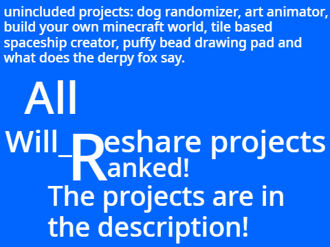 all @Will_ReShare projects ranked