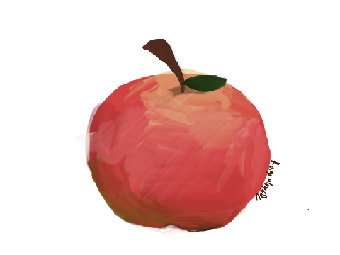 Very lazy apple doodle