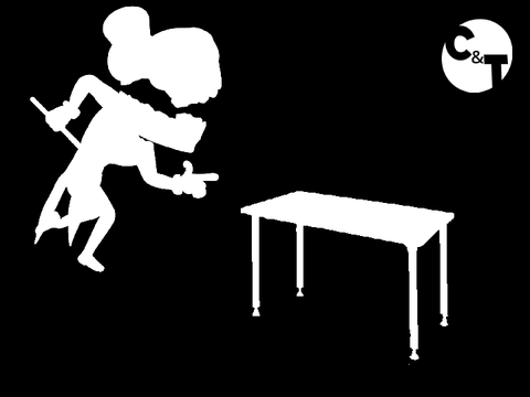 Caine & Table