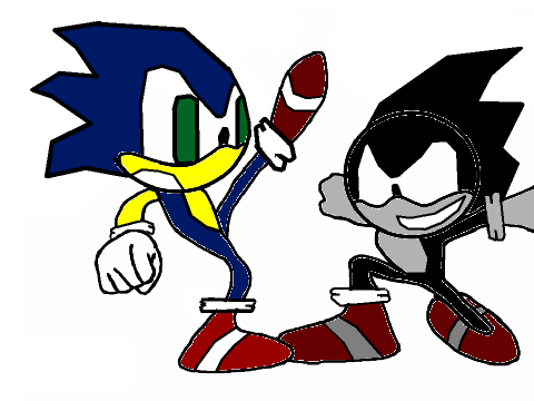   Sonic vs Dark Sonic