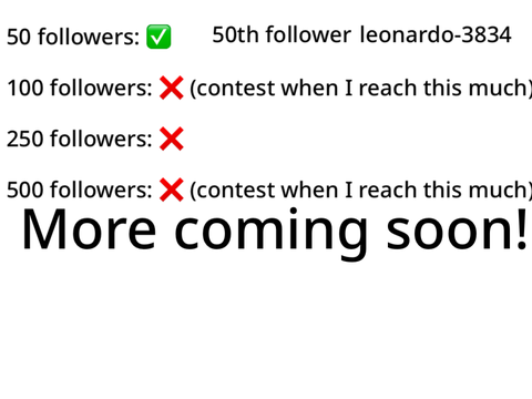 My follower goals!