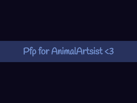 Pfp for @Animal_Artsist