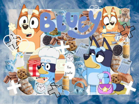   bluey banner ♪ᭂ