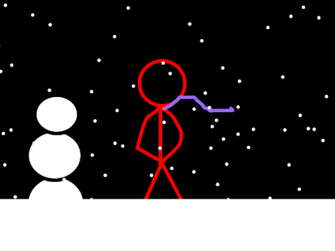 falling snow from the sky