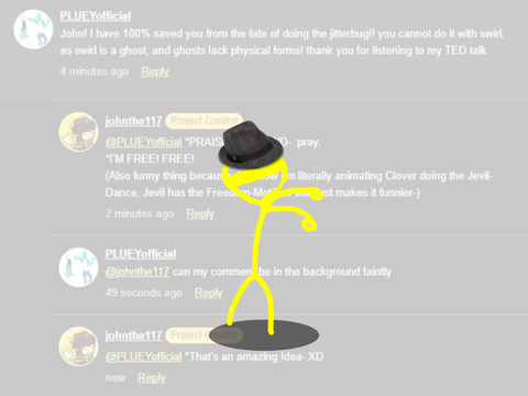 Yellow does the actual Tenna-Dance because I’m Bored. remix