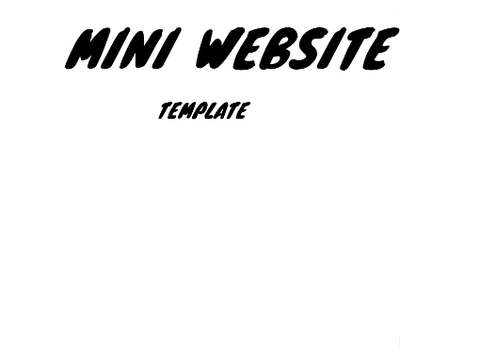 Mini website template