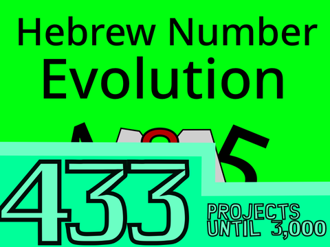 Hebrew Number Evolution (4 to 5)