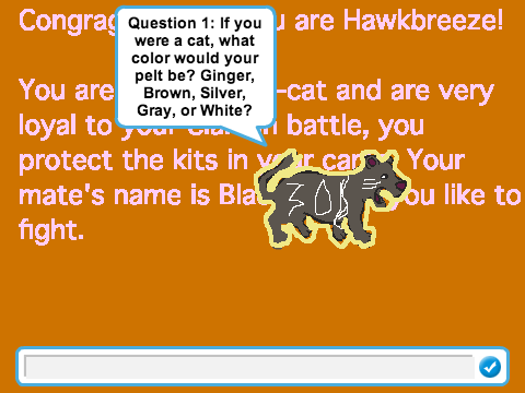 Warriors: The Four Elements-Which Cat are you Quiz remix