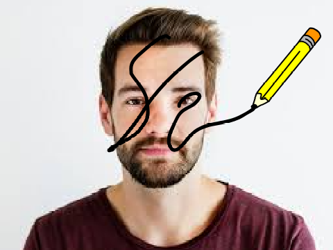 [Face sensing] Draw on your face!