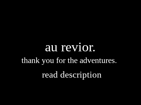 Au Revior.