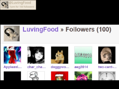 100 ꜰᴏʟʟᴏᴡᴇʀ ᴄᴏɴᴛᴇꜱᴛ!!! {CLOSED}