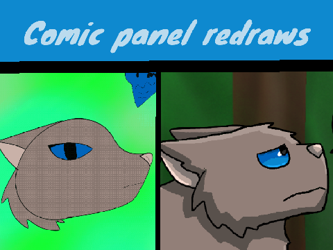 Comic panel redraws