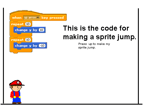 how to make a scratch sprite jump