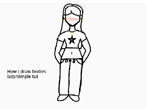 How I draw bodies -- lazy/simple tut